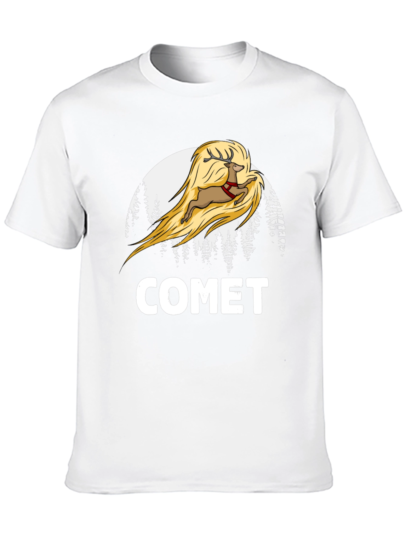 Comet Reindeer Graphic T-Shirt