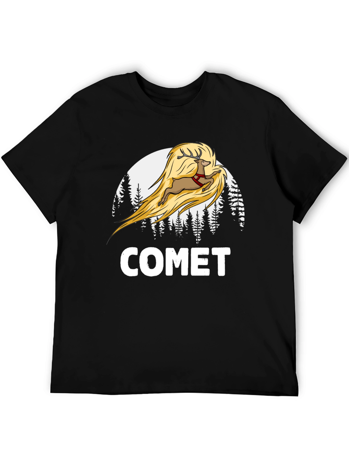 Comet Reindeer Graphic T-Shirt
