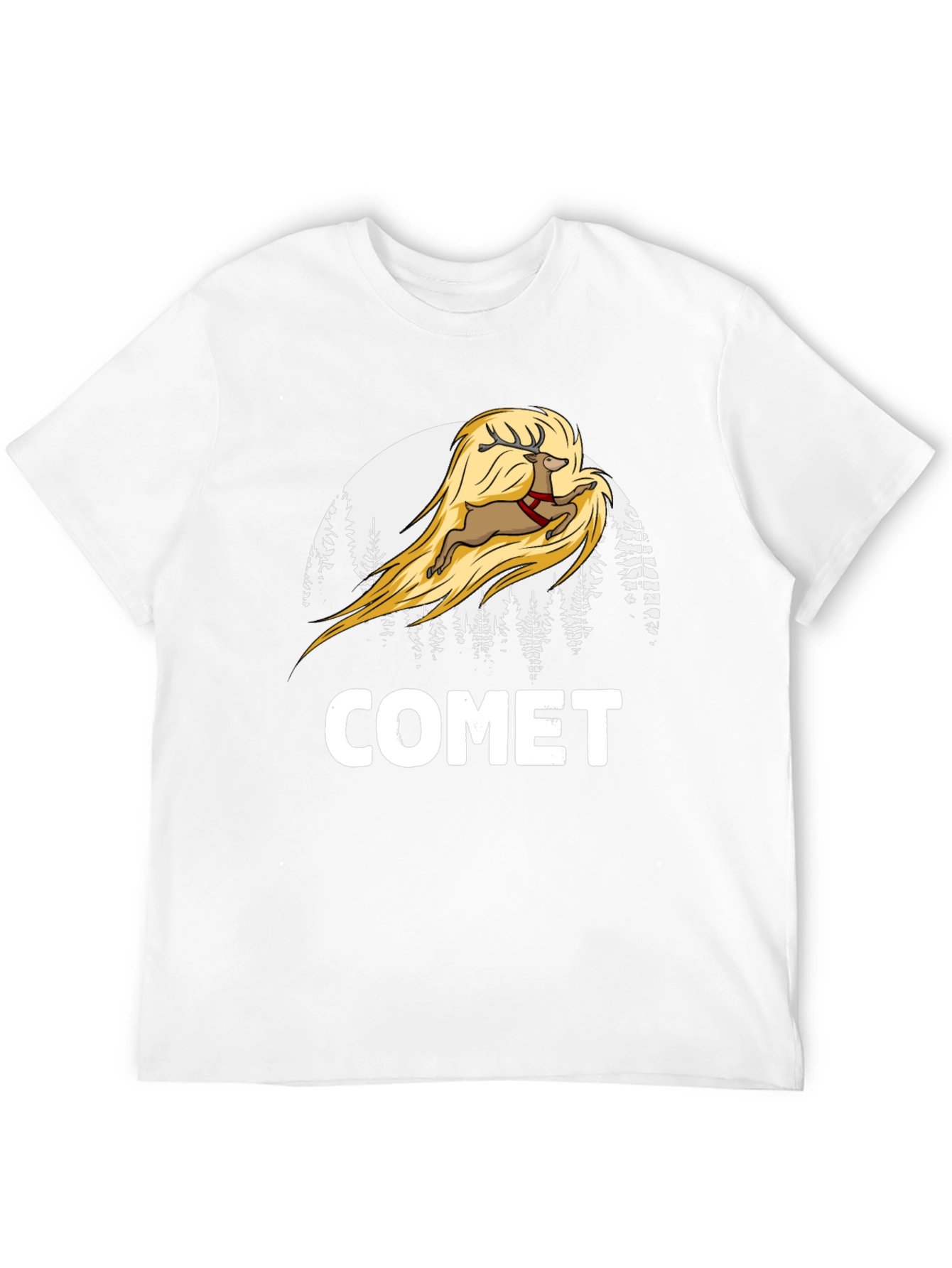 Comet Reindeer Graphic T-Shirt