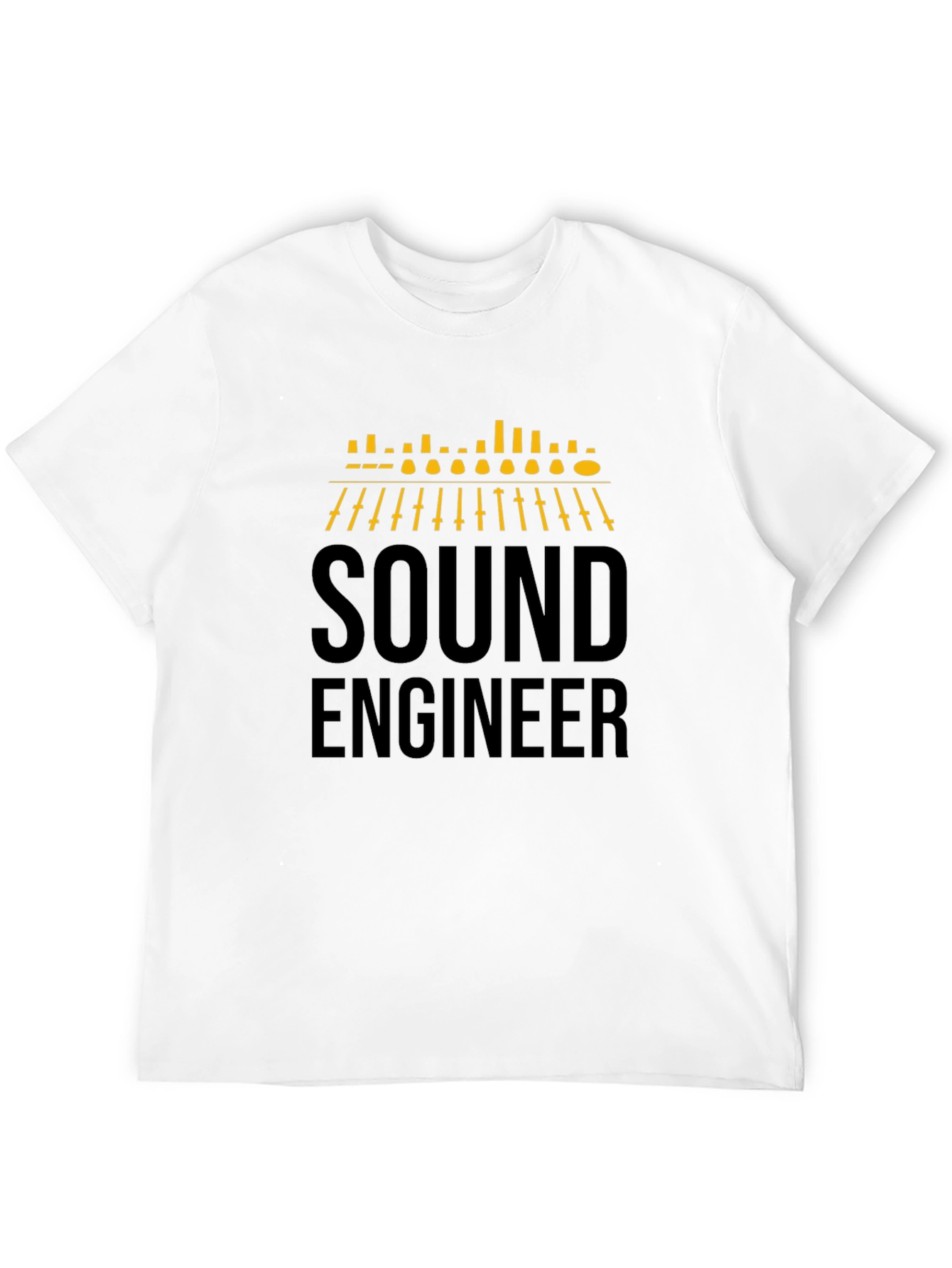 Sound Engineer Graphic T-Shirt - Black