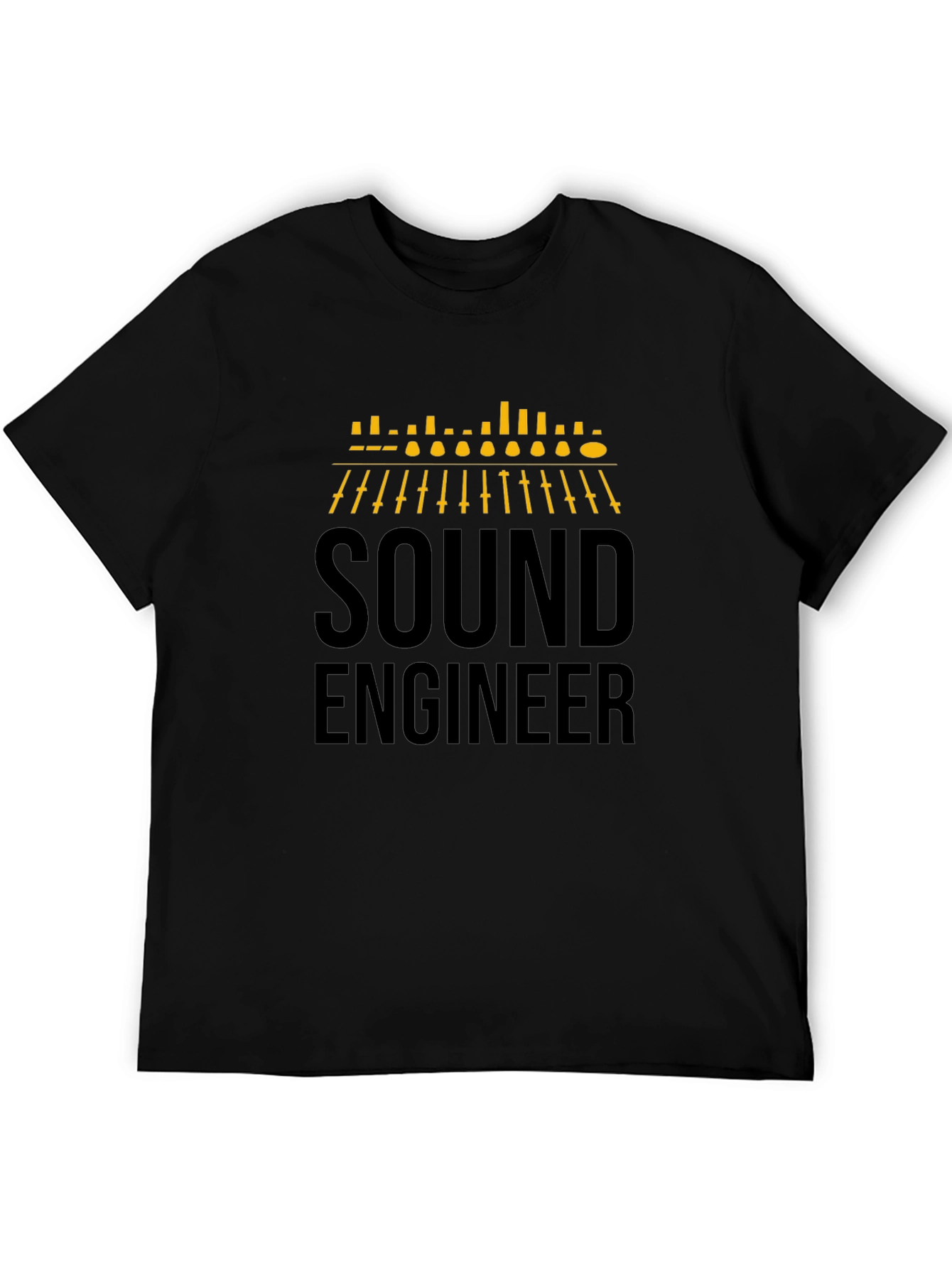 Sound Engineer Graphic T-Shirt - Black