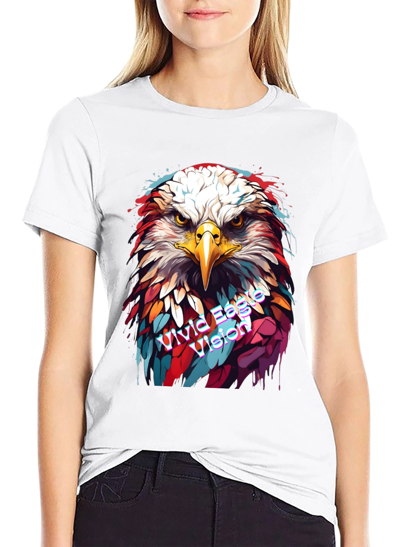 Vivid Eagle Vision Graphic Tee