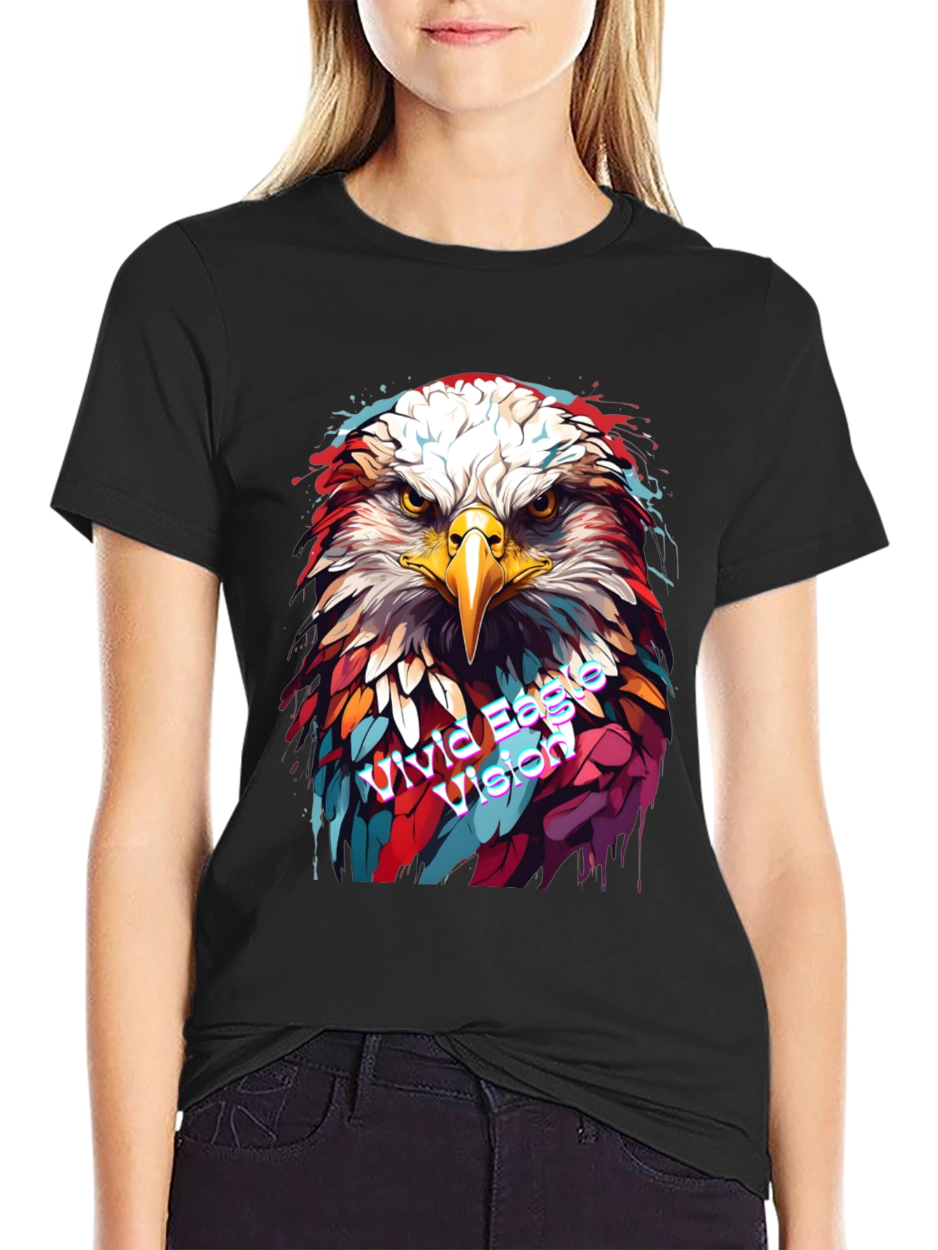 Vivid Eagle Vision Graphic Tee