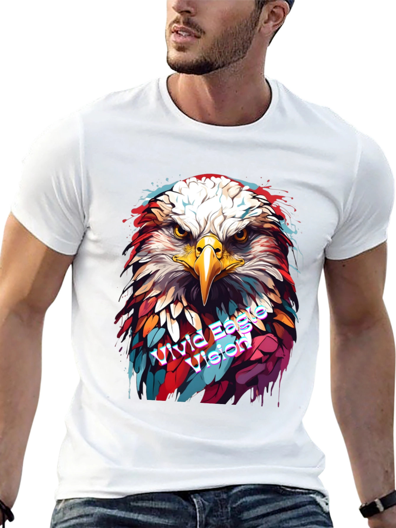 Vivid Eagle Vision Graphic Tee