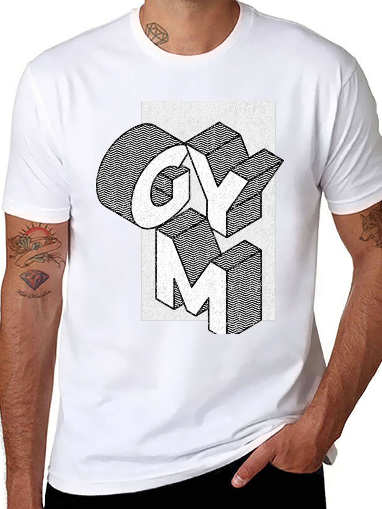 Gym Graphic T-Shirt - Black