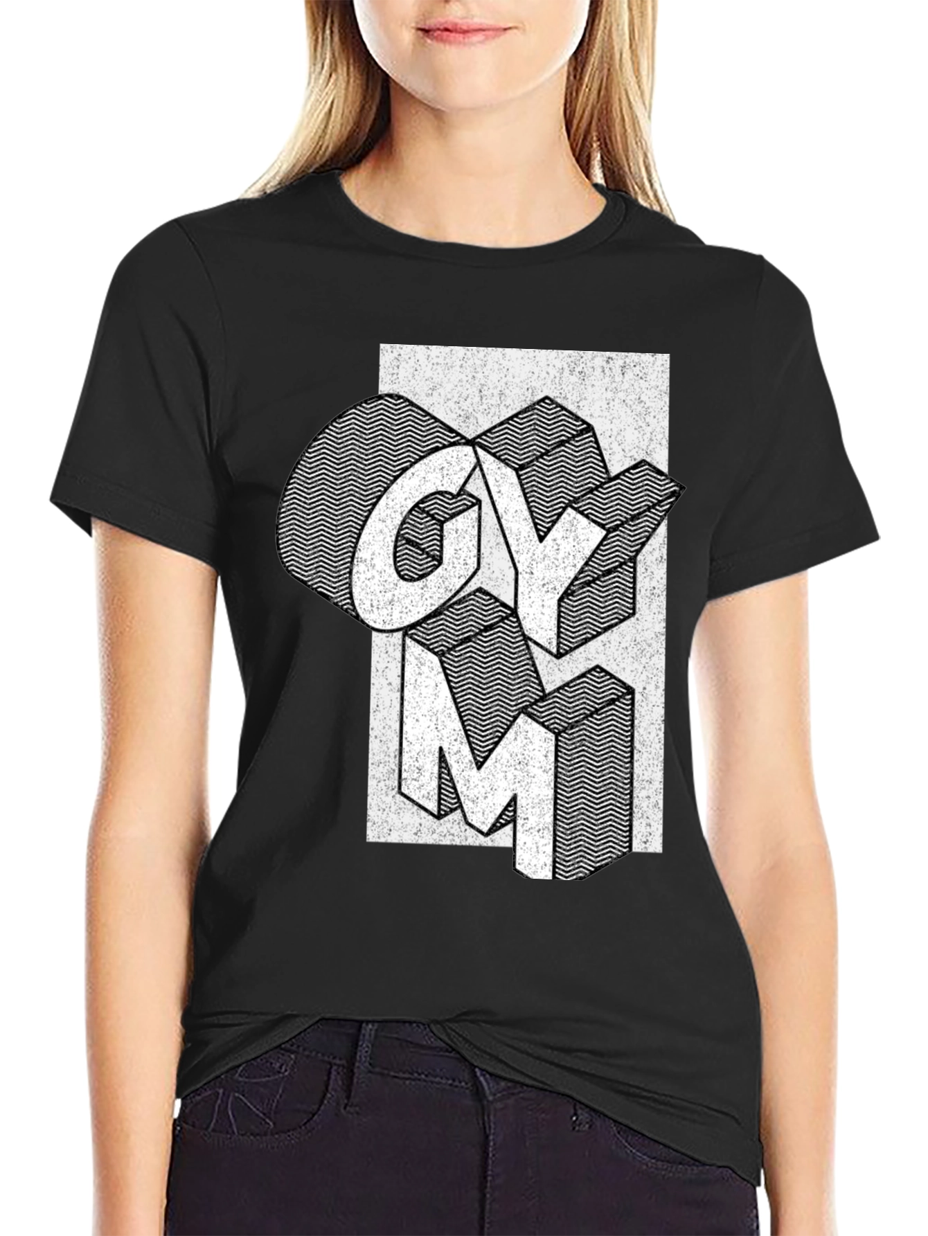 Gym Graphic T-Shirt - Black