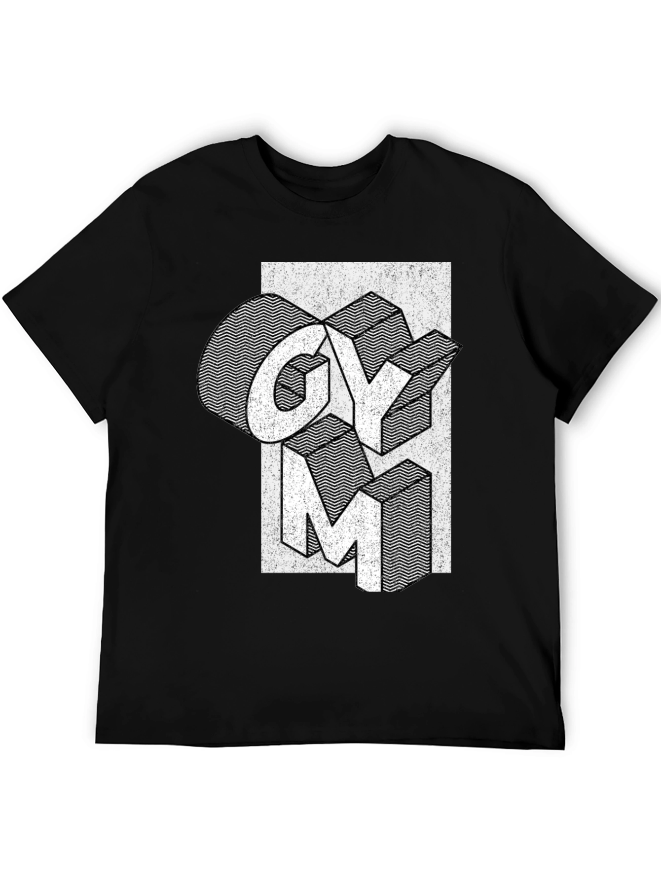 Gym Graphic T-Shirt - Black