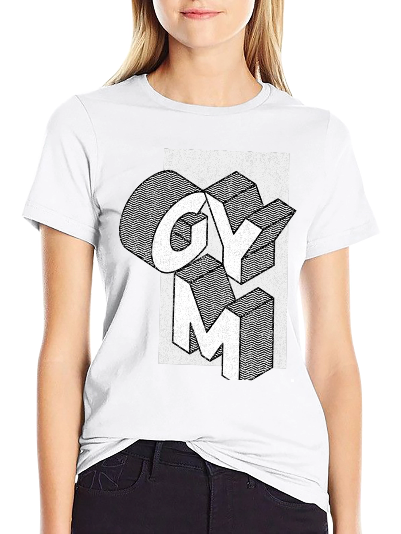 Gym Graphic T-Shirt - Black