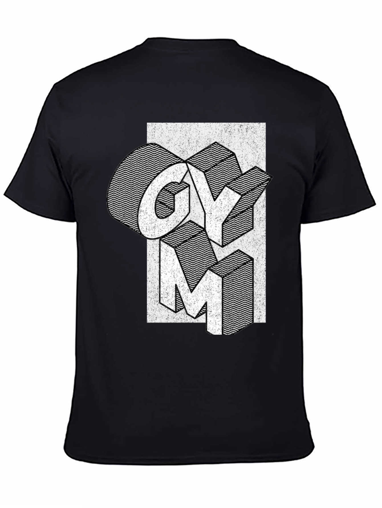 Gym Graphic T-Shirt - Black