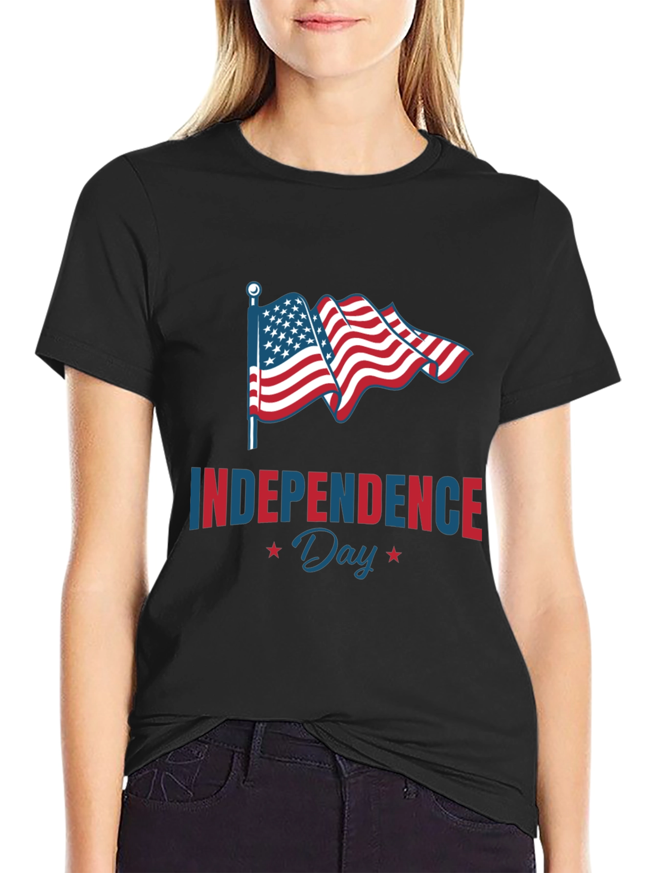 Independence Day Graphic Tee | Patriotic USA Flag T-Shirt