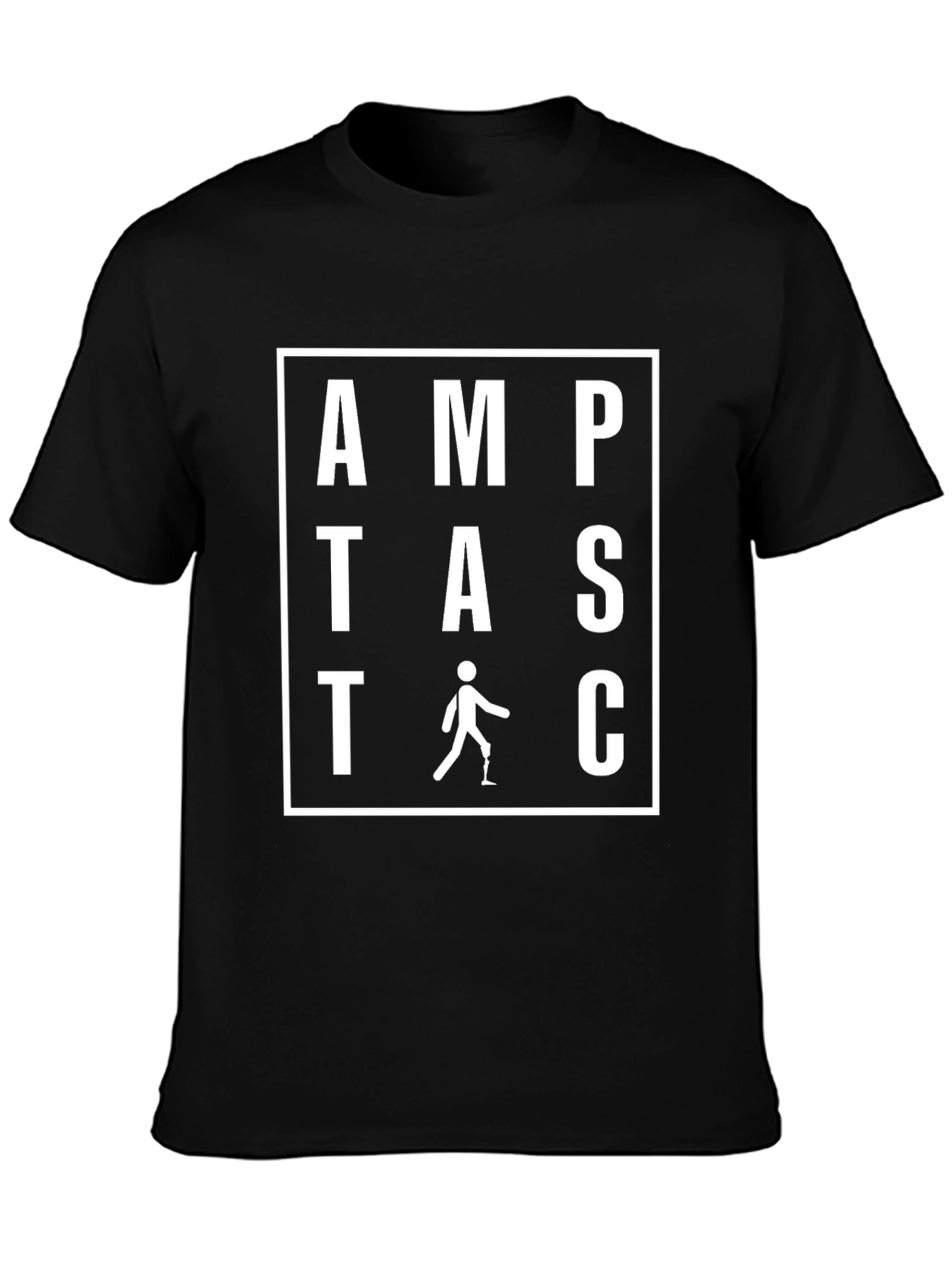 Amputastic T-Shirt - Prosthetic Leg Graphic
