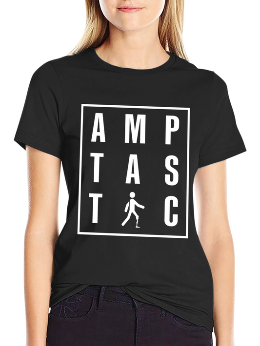 Amputastic T-Shirt - Prosthetic Leg Graphic