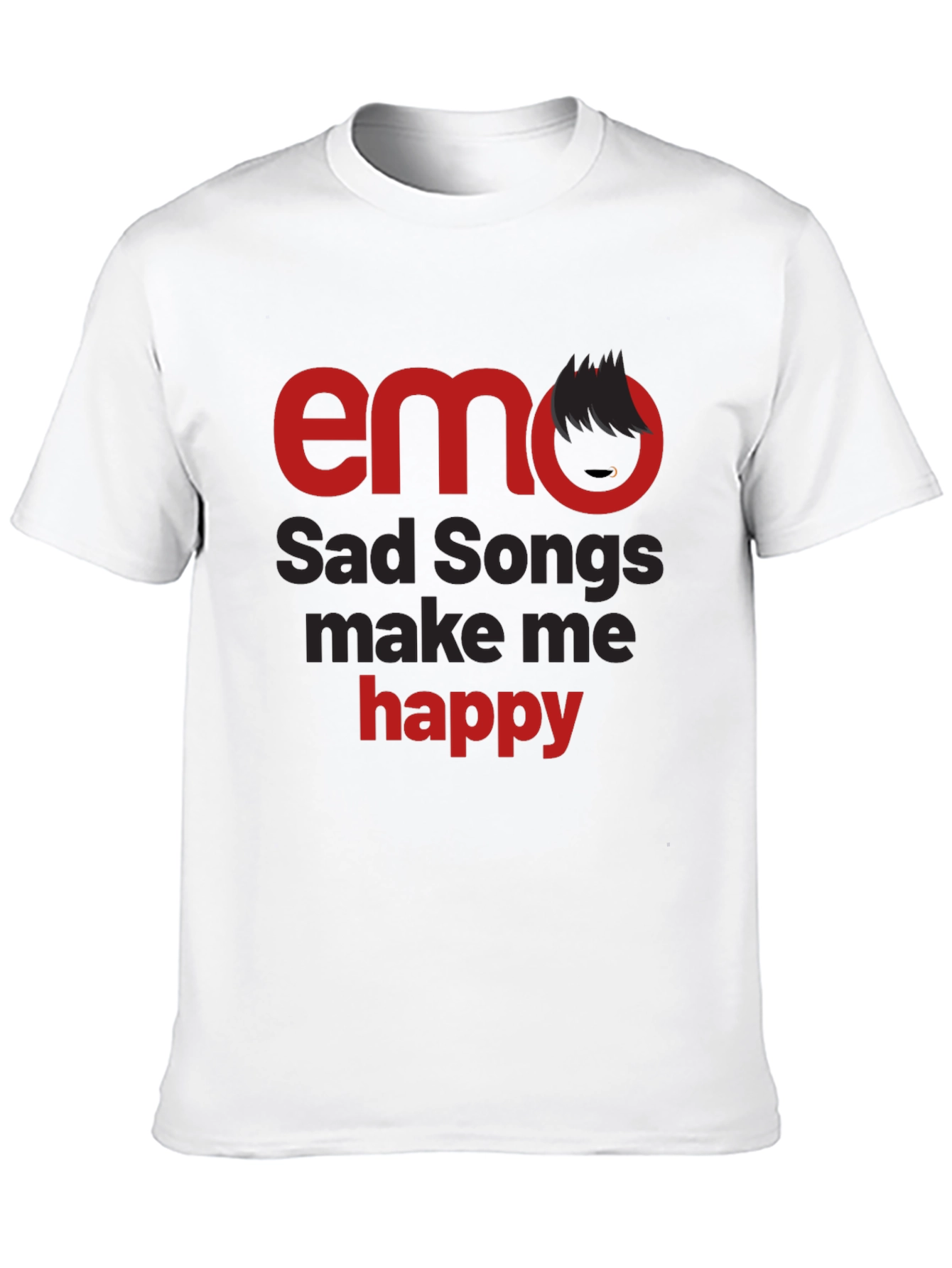 Emo Sad Songs T-Shirt - Make Me Happy