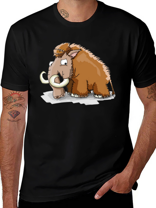 Mammoth Cartoon Graphic T-Shirt