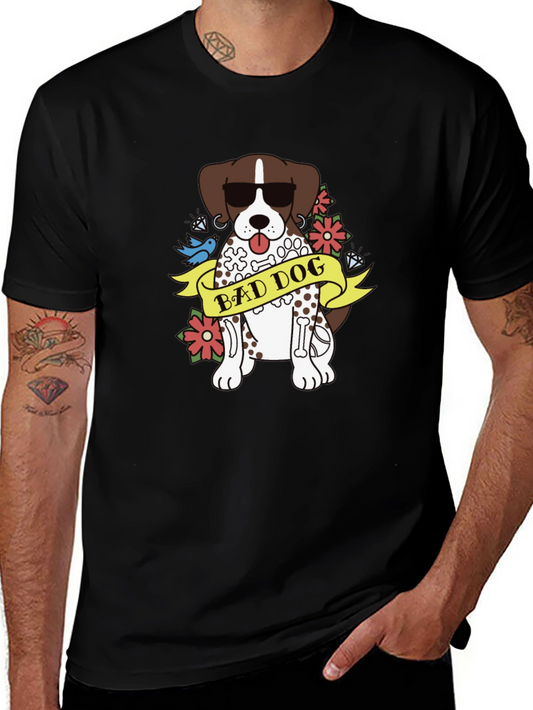 Bad Dog Graphic Tee - Unisex Black T-Shirt