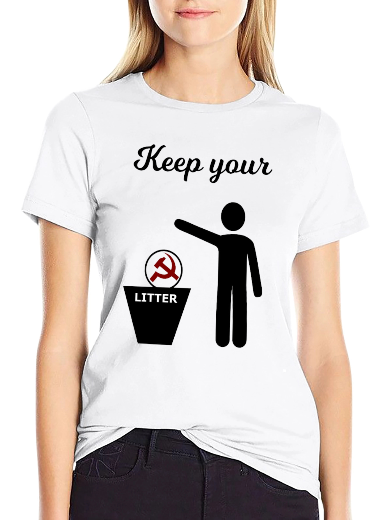 Anti-Communism T-Shirt: Keep Your Litter