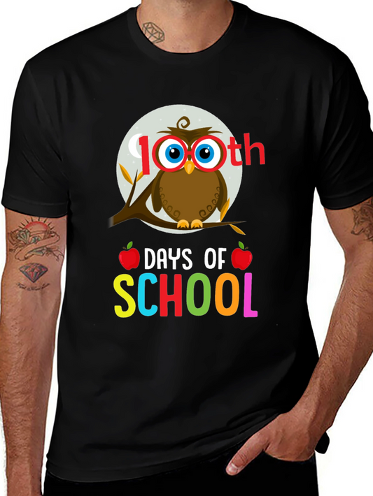 100th Day of School Owl T-Shirt