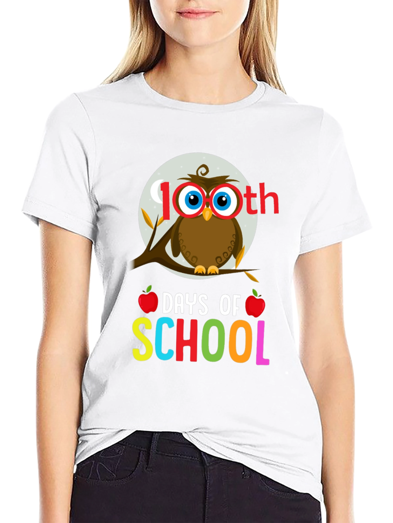 100th Day of School Owl T-Shirt