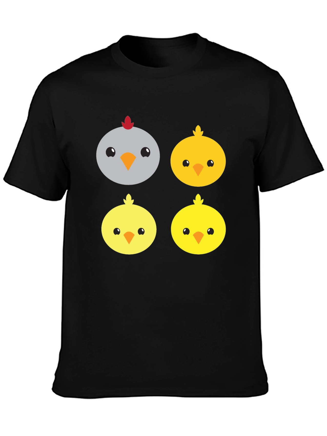 Cute Cartoon Chickens Graphic Tee