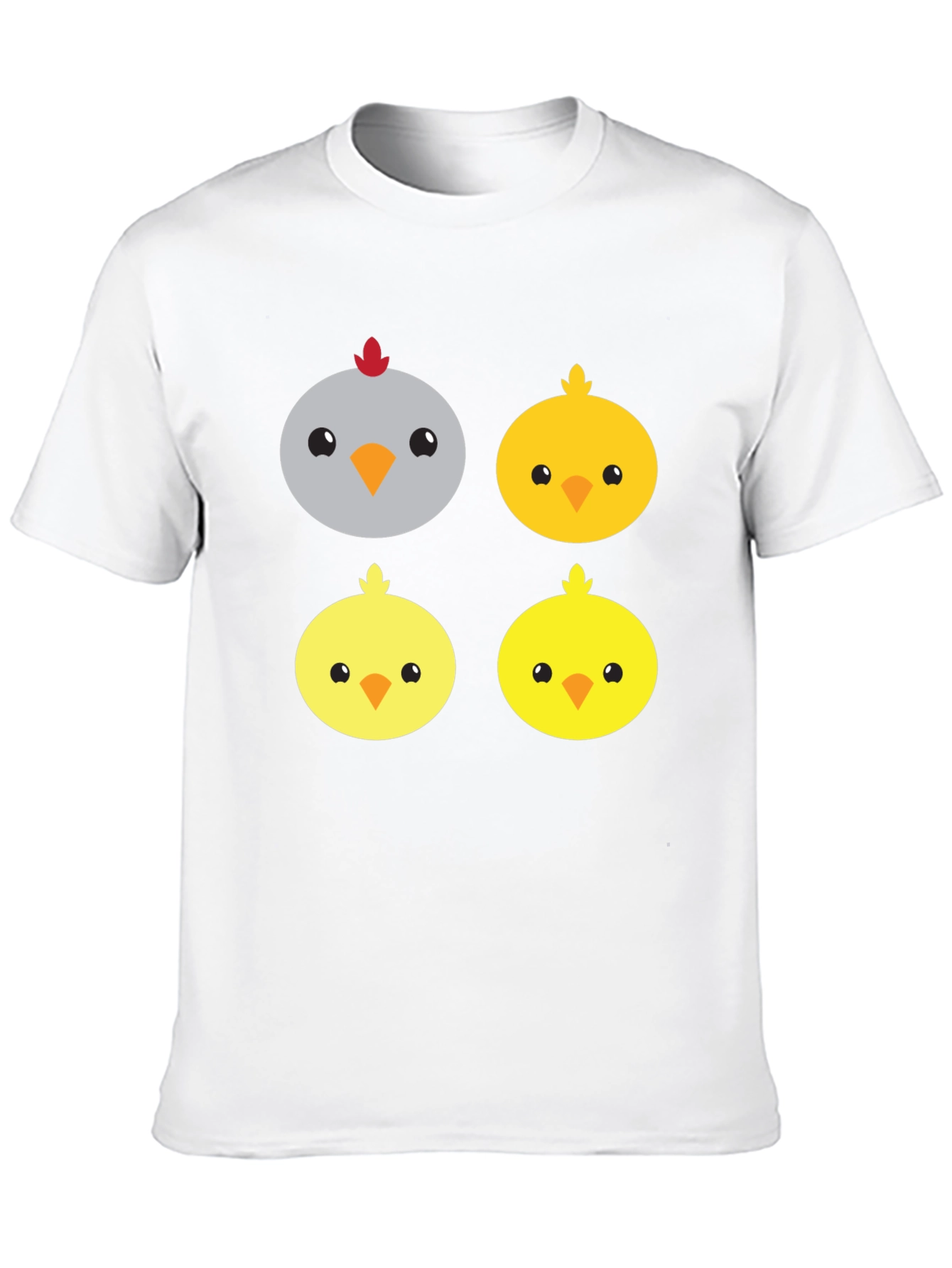 Cute Cartoon Chickens Graphic Tee