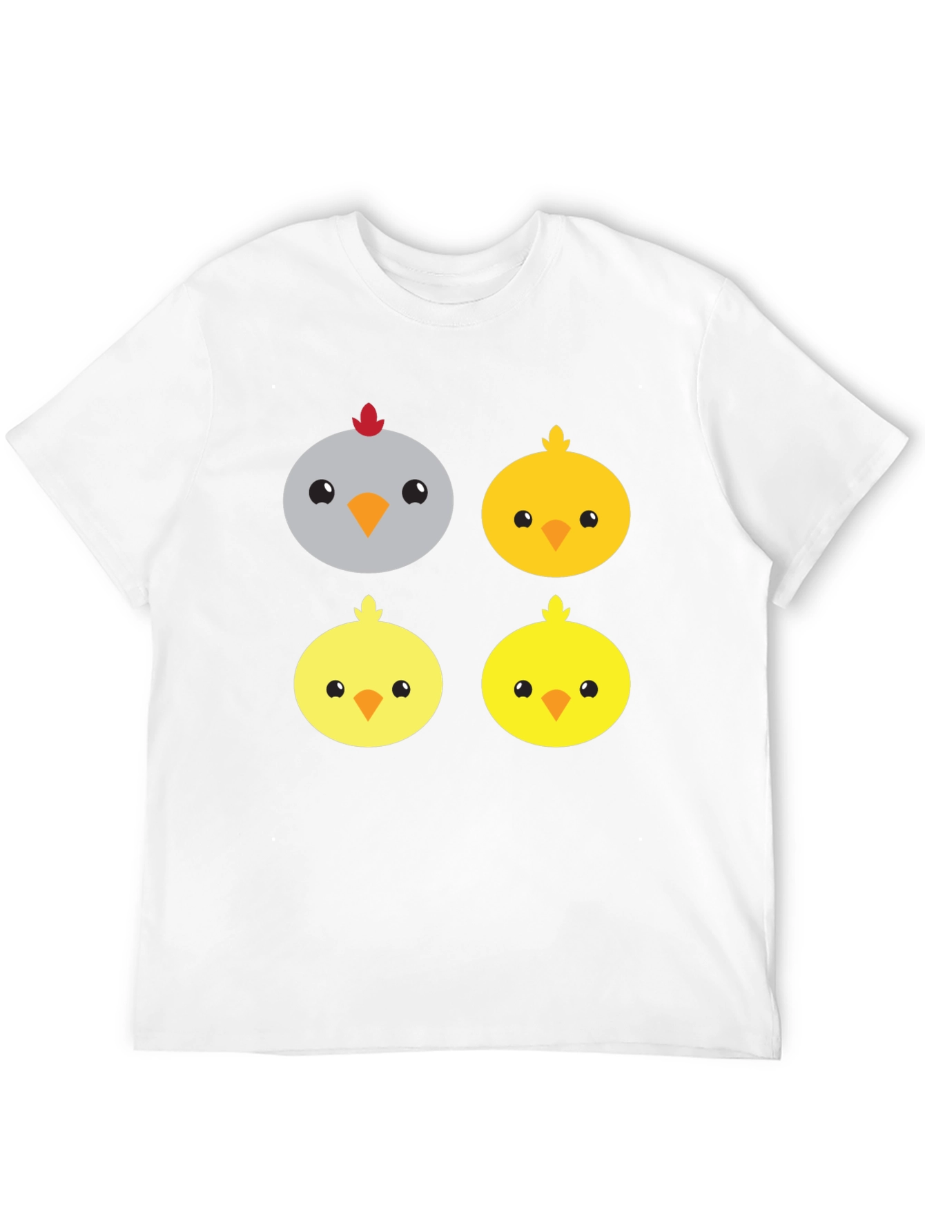 Cute Cartoon Chickens Graphic Tee