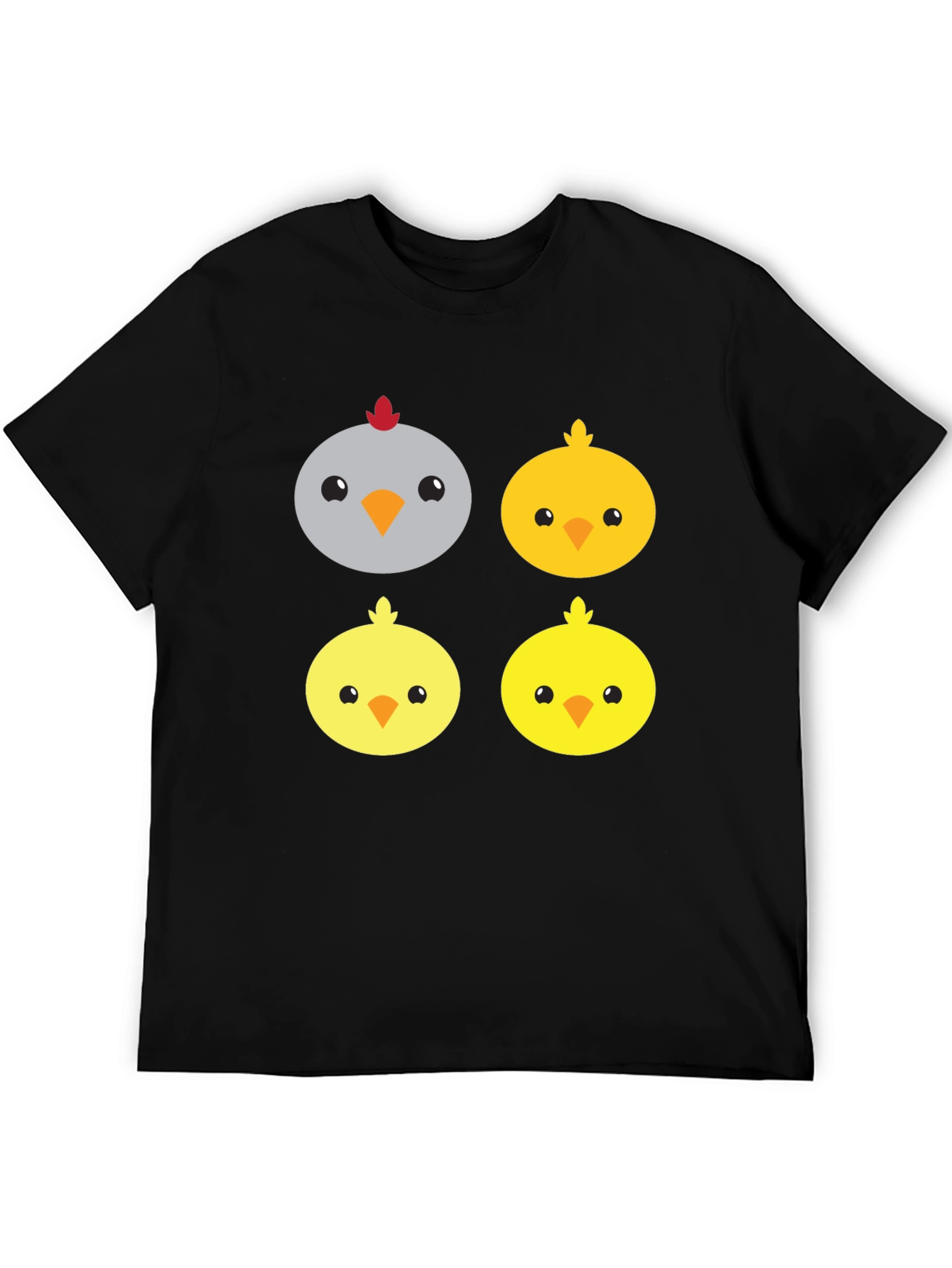 Cute Cartoon Chickens Graphic Tee