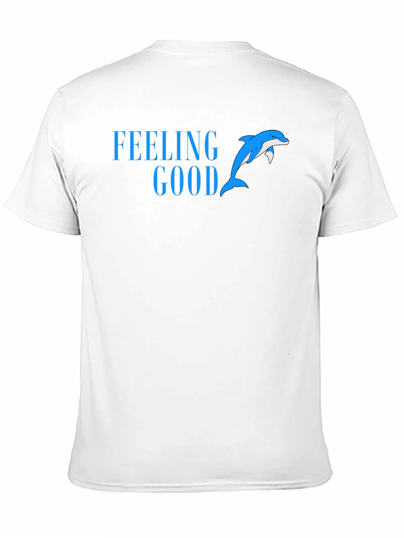 Feeling Good Dolphin Tee - Black Cotton Blend