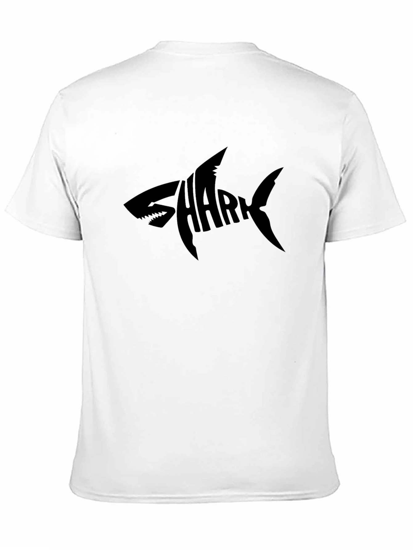 Shark Typography Black Graphic Tee