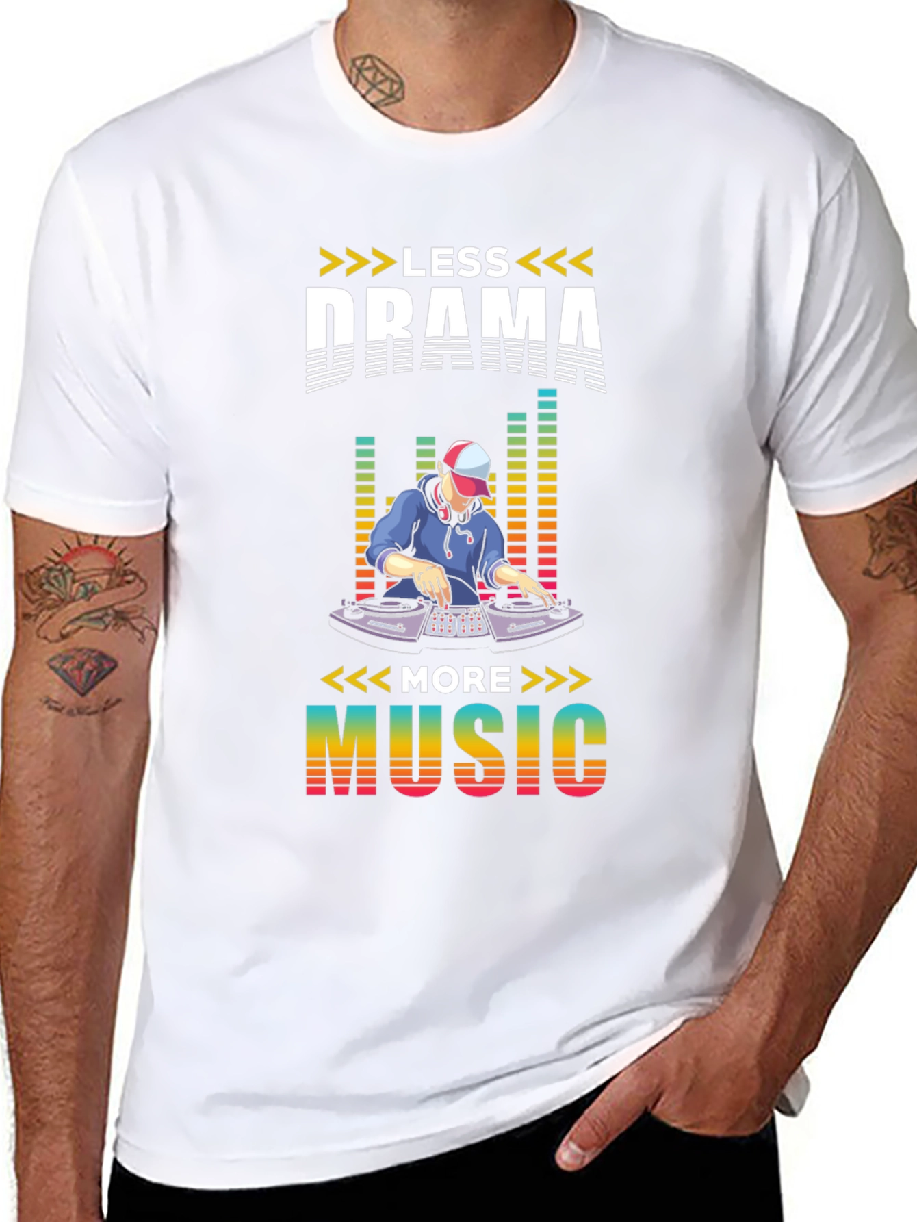 Less Drama More Music Graphic Tee