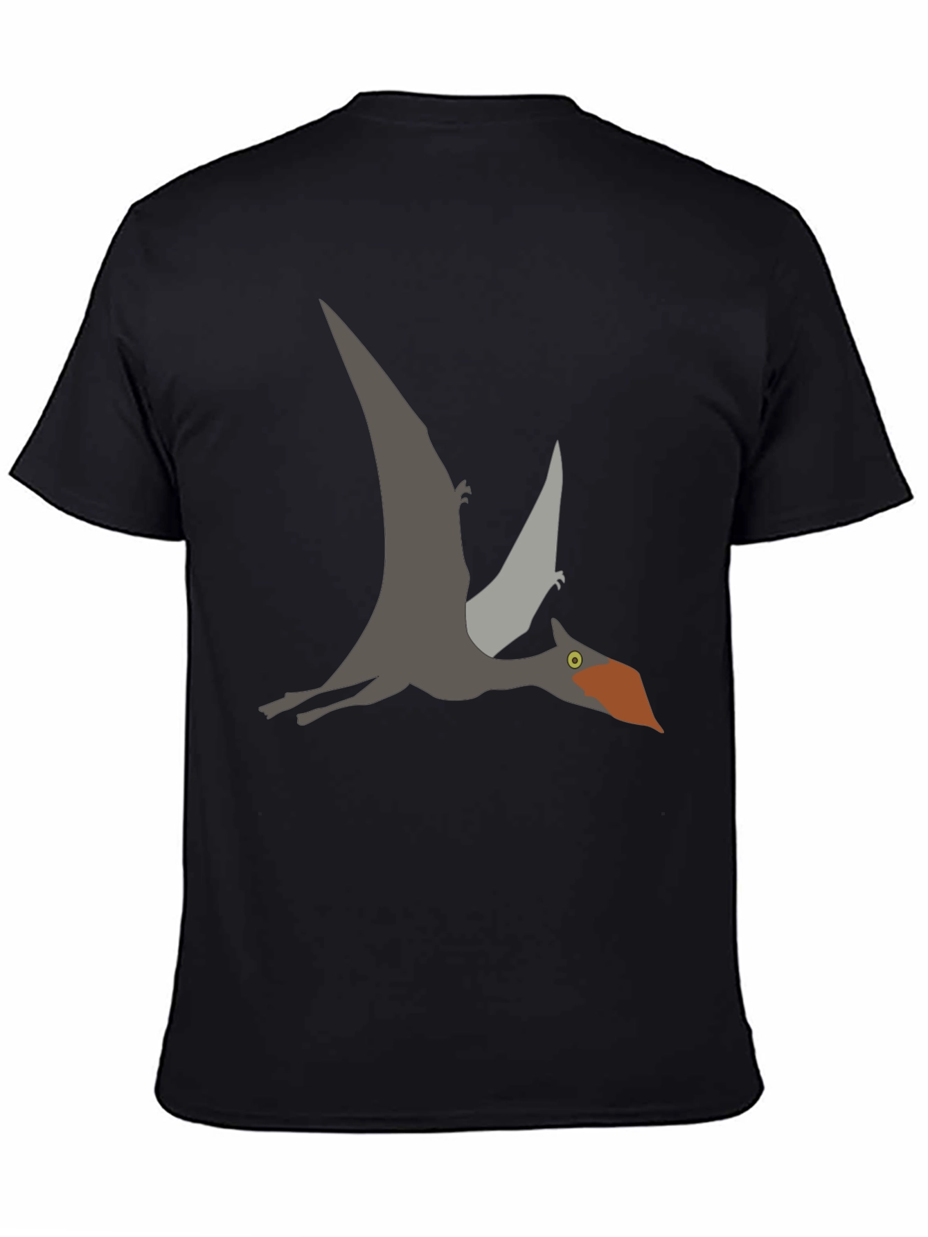 Pterodactyl Graphic Tee - Black Dinosaur Shirt