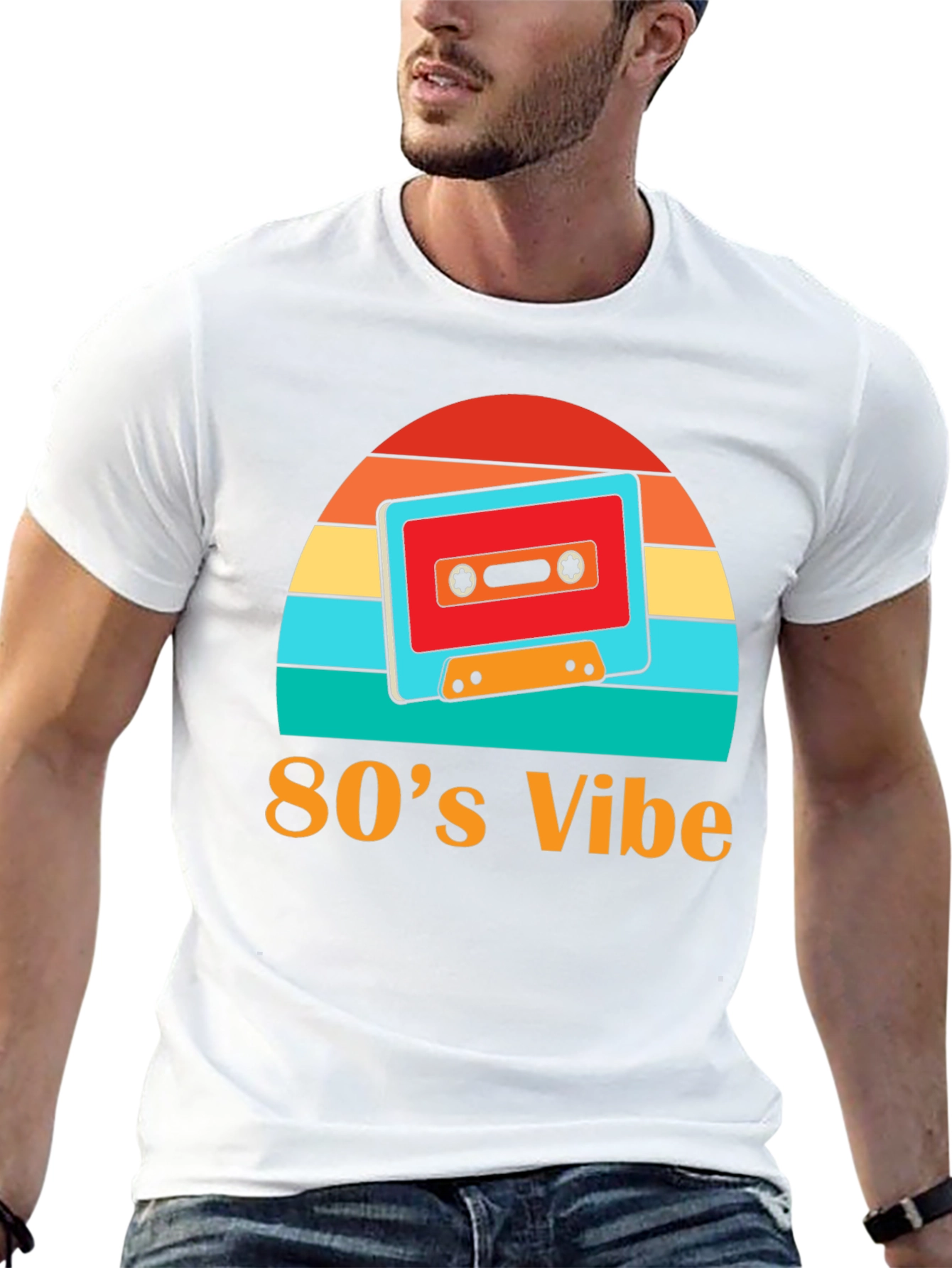 Retro 80s Vibe Cassette Tape Graphic Tee