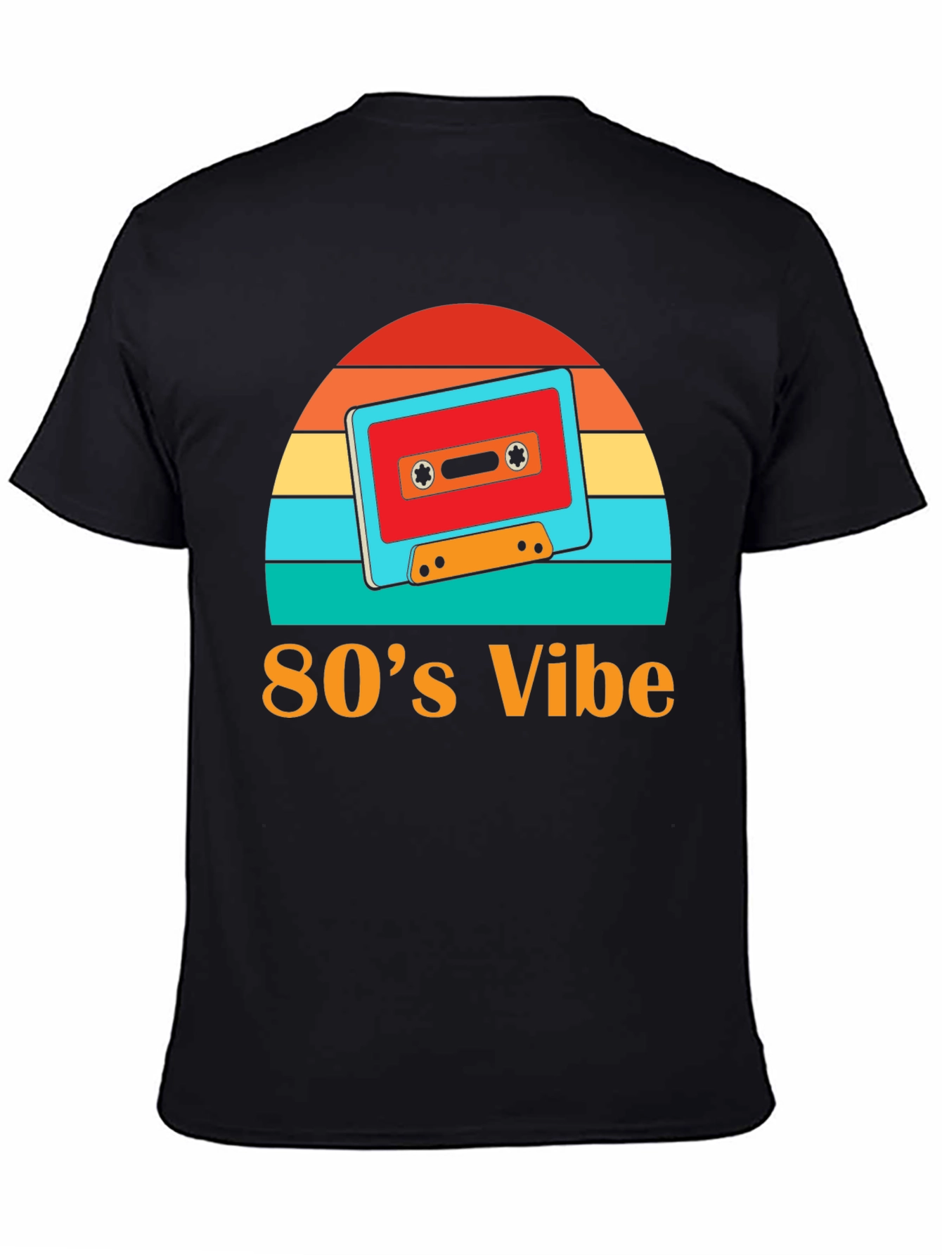 Retro 80s Vibe Cassette Tape Graphic Tee