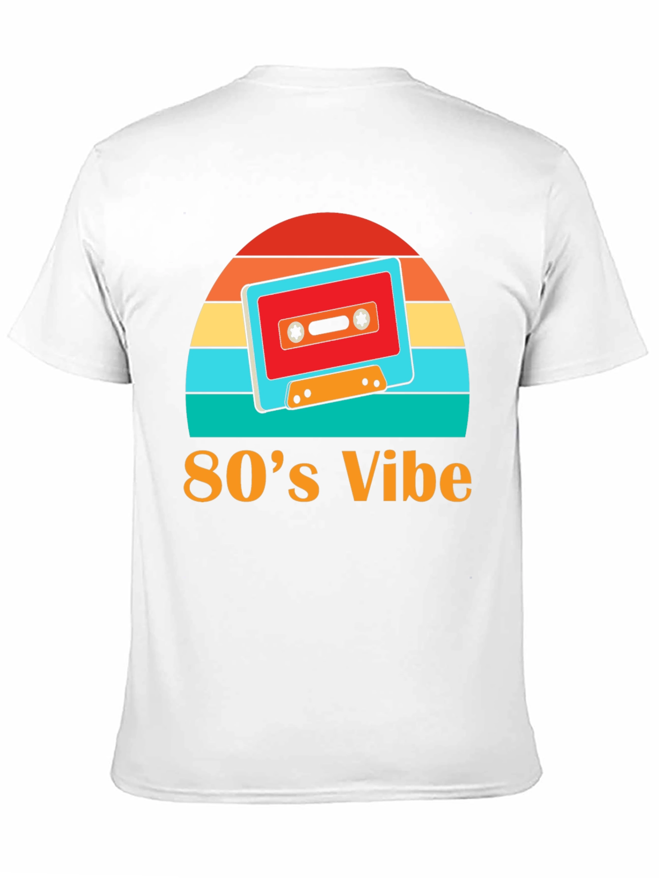 Retro 80s Vibe Cassette Tape Graphic Tee