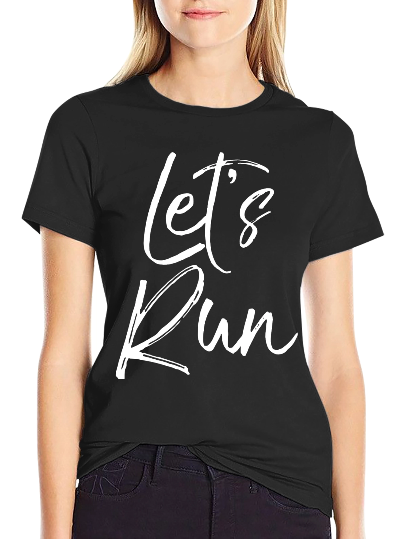 Lets Run Graphic T-Shirt - Stylish Fitness Apparel