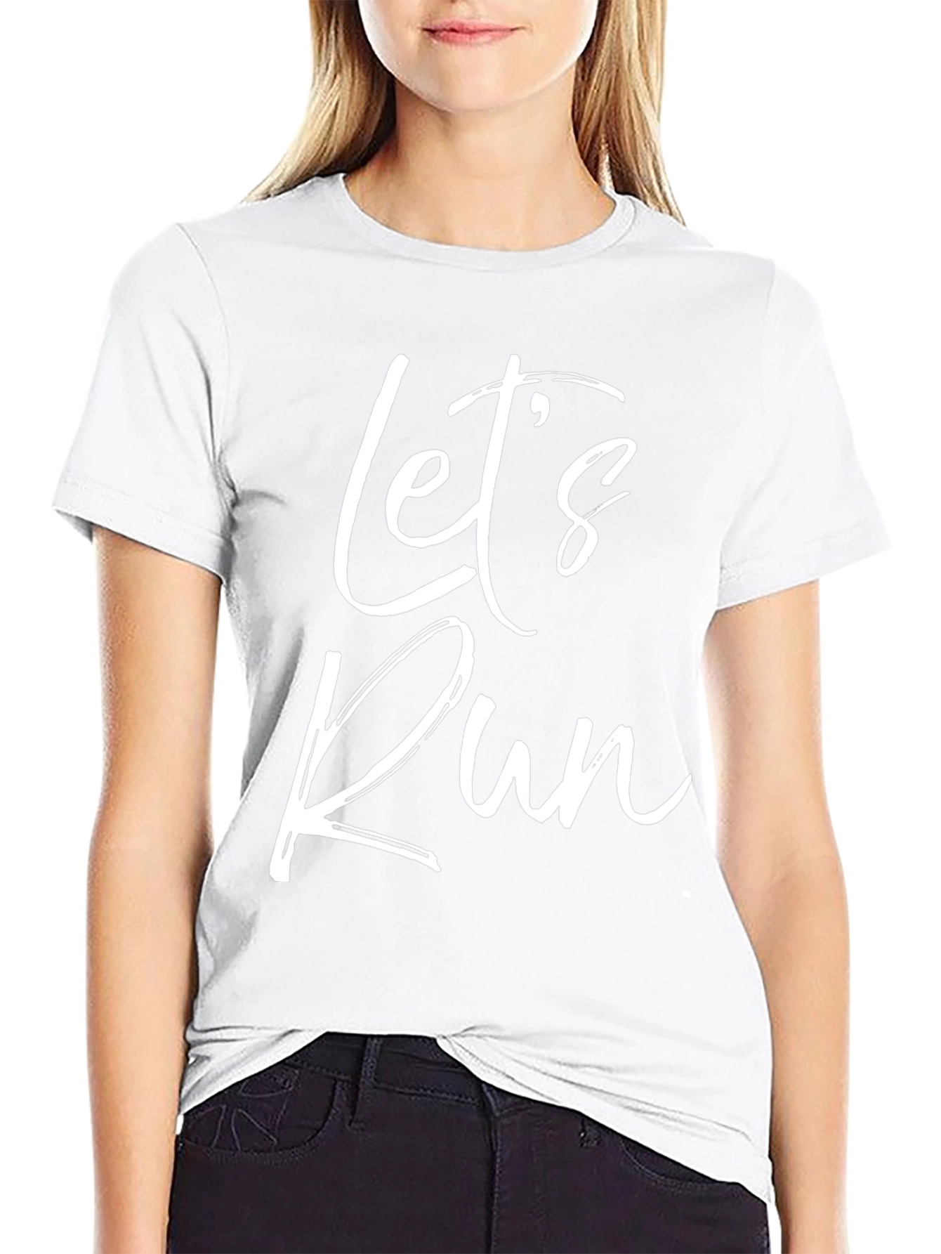 Lets Run Graphic T-Shirt - Stylish Fitness Apparel