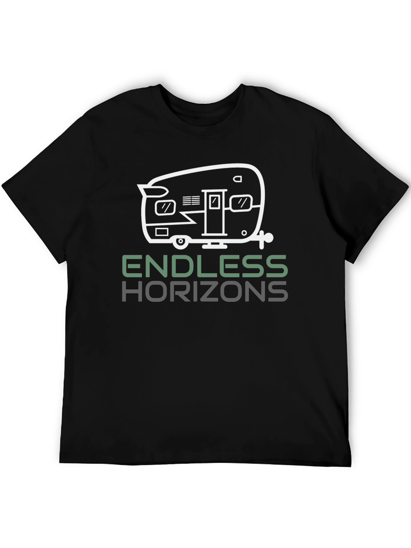 Endless Horizons Camper Graphic T-Shirt - Black