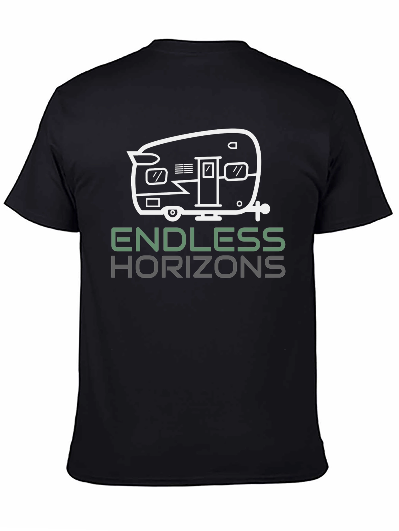 Endless Horizons Camper Graphic T-Shirt - Black