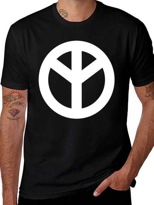 Peace Symbol Black T-Shirt