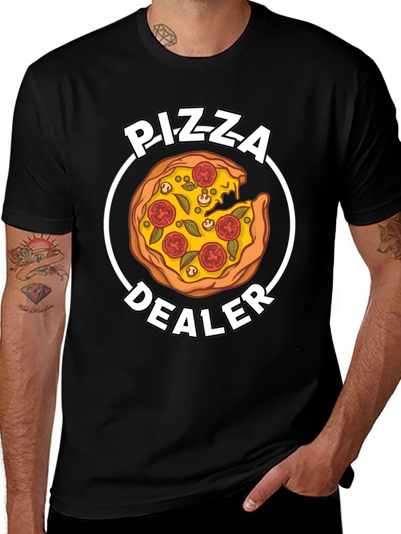 Pizza Dealer Graphic T-Shirt - Funny Foodie Tee