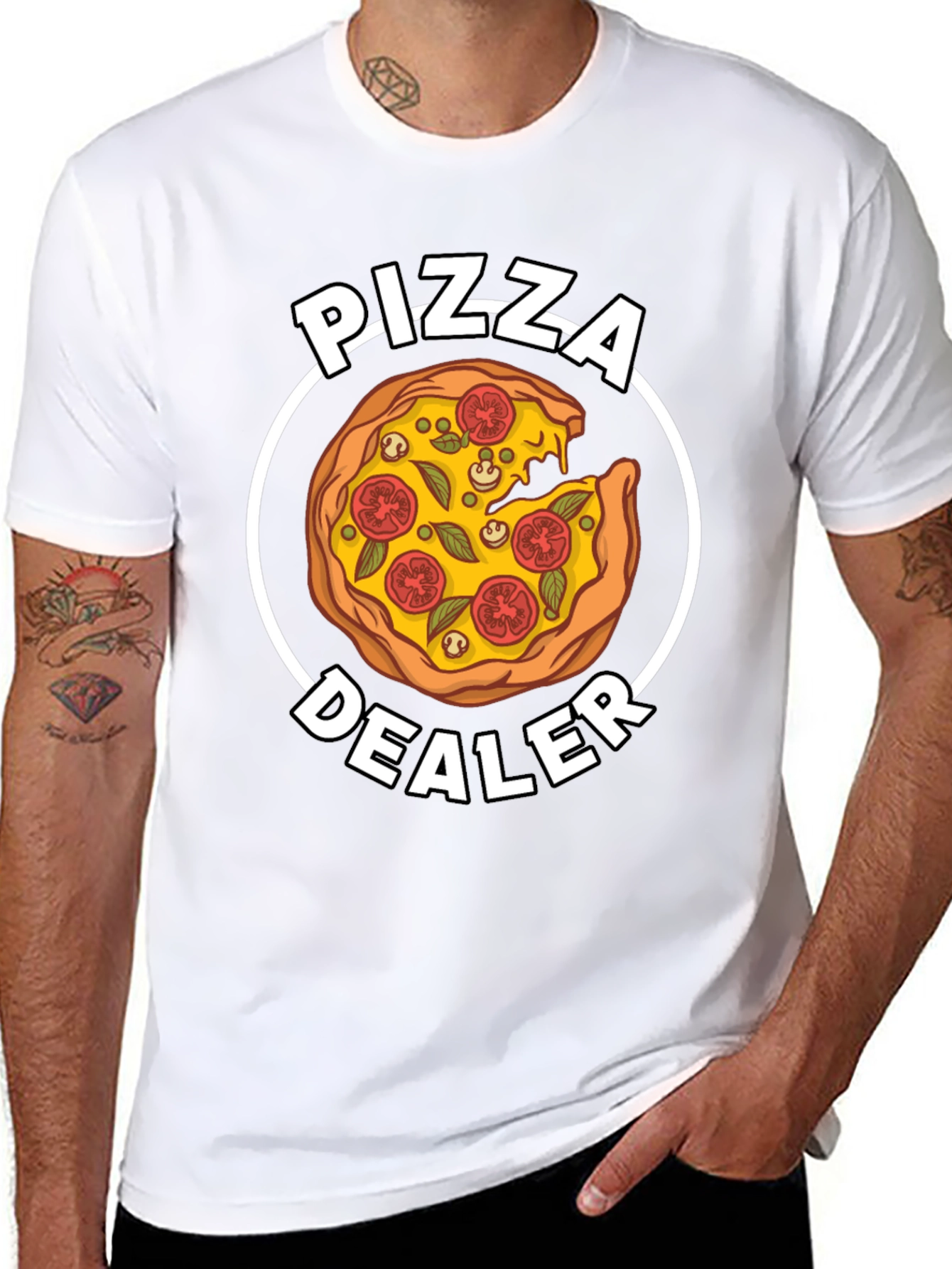 Pizza Dealer Graphic T-Shirt - Funny Foodie Tee