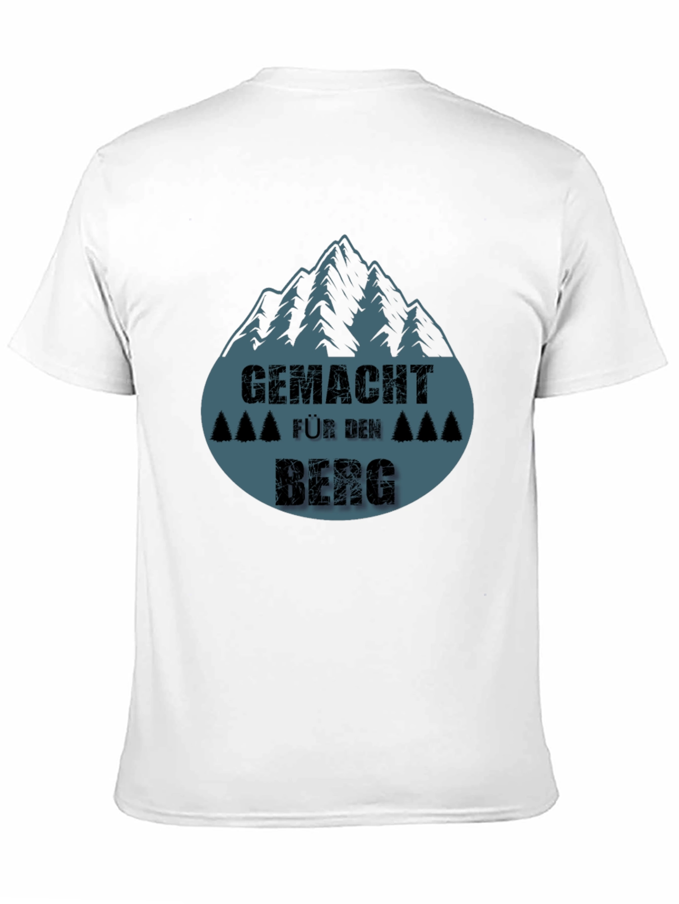 Gemacht Fur Den Berg Black T-Shirt Mountain Design