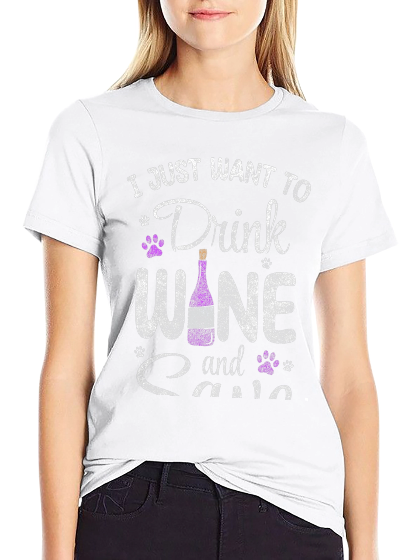 Wine & Cats Graphic Tee