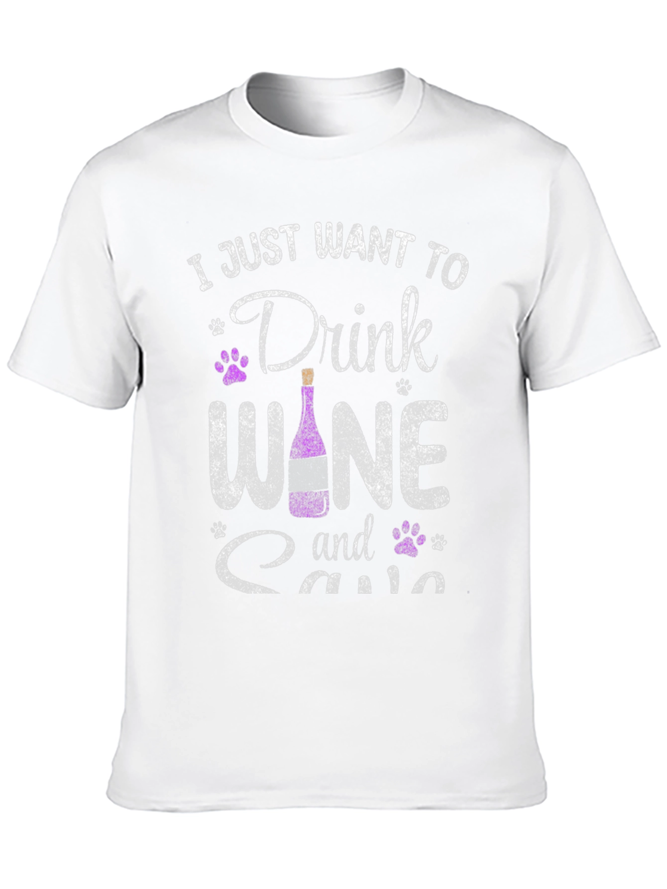 Wine & Cats Graphic Tee