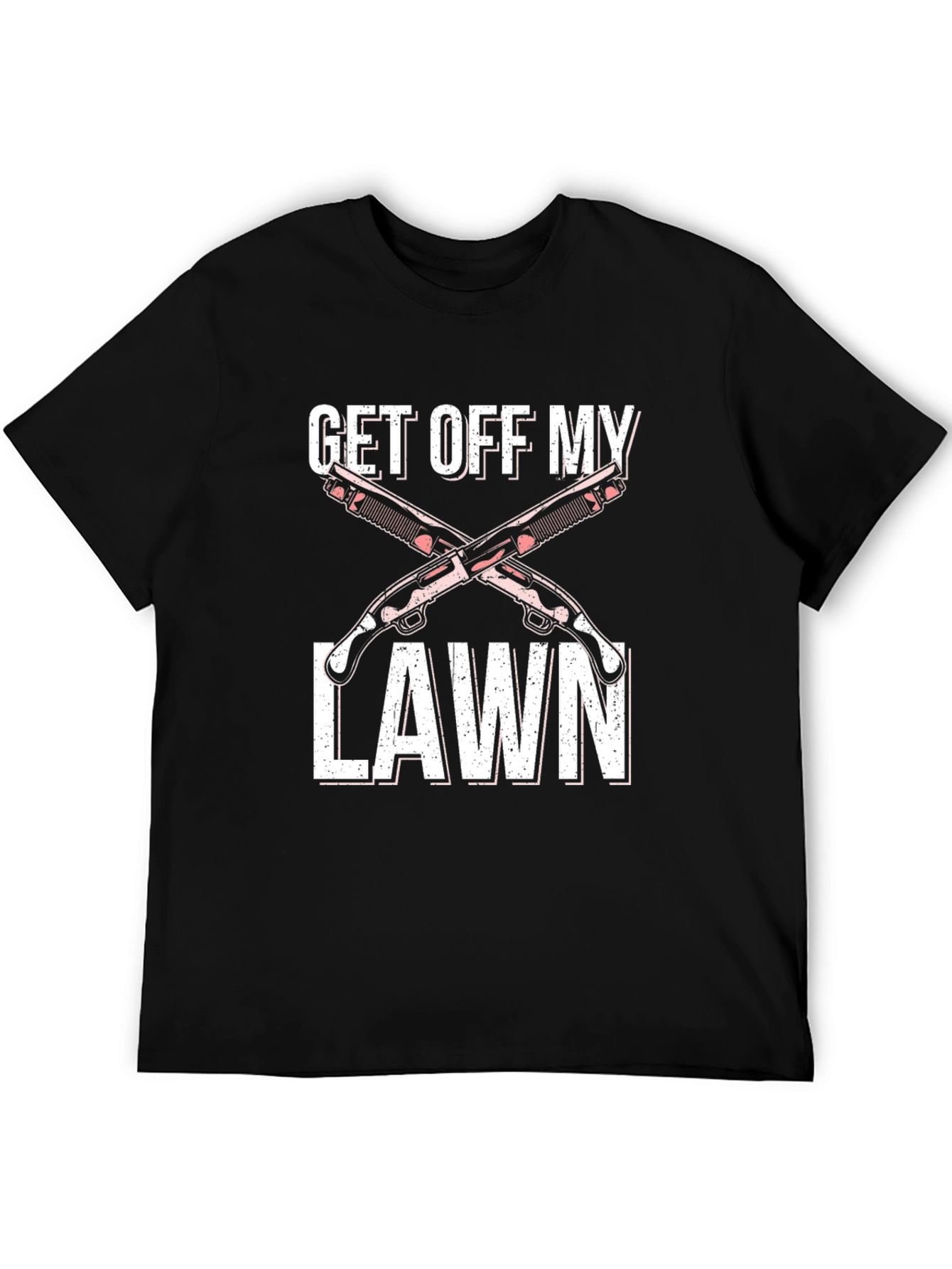 Get Off My Lawn Graphic Tee - Black
