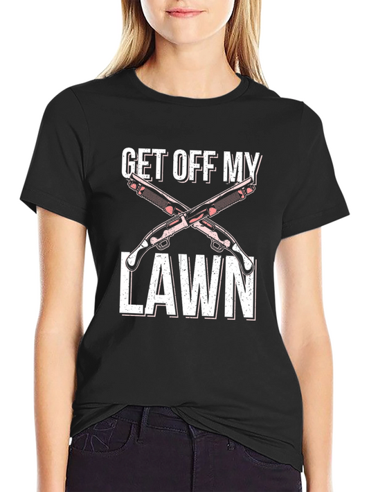 Get Off My Lawn Graphic Tee - Black