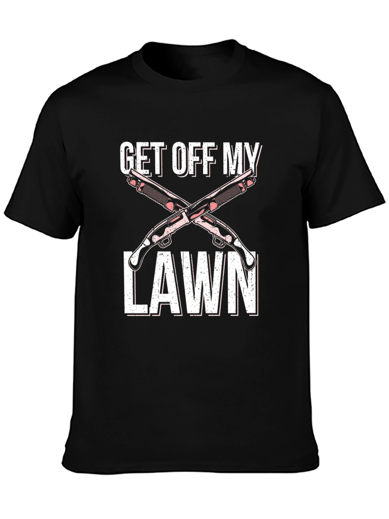 Get Off My Lawn Graphic Tee - Black