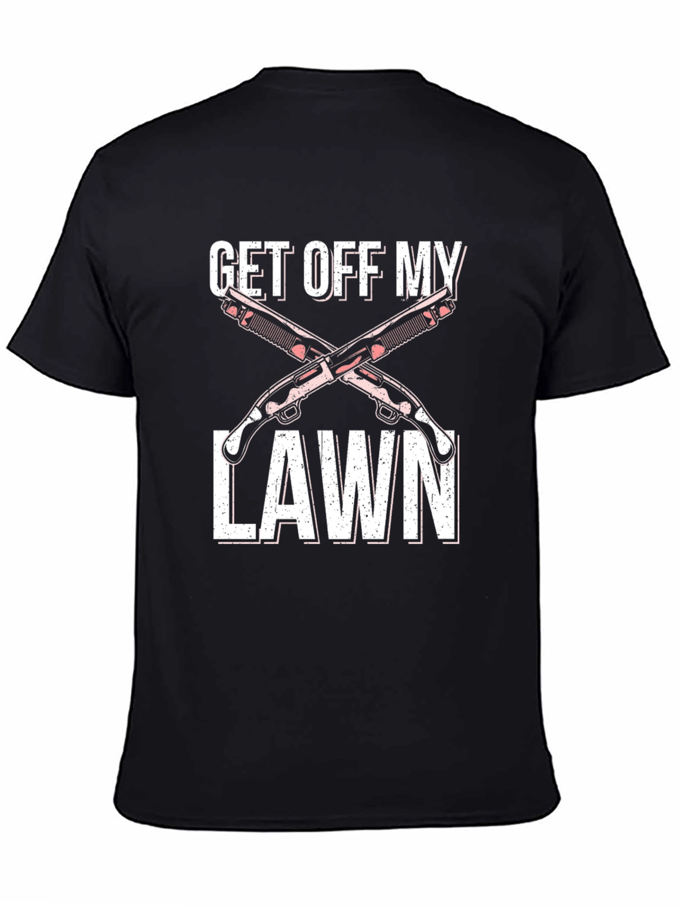 Get Off My Lawn Graphic Tee - Black