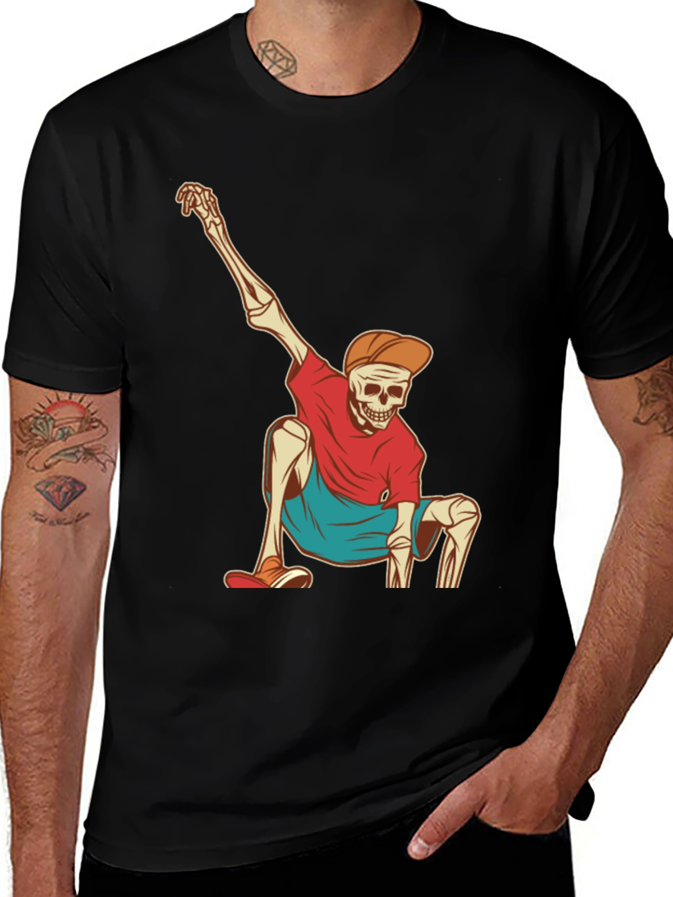 Skeleton Dab T-Shirt: Cool Graphic Tee