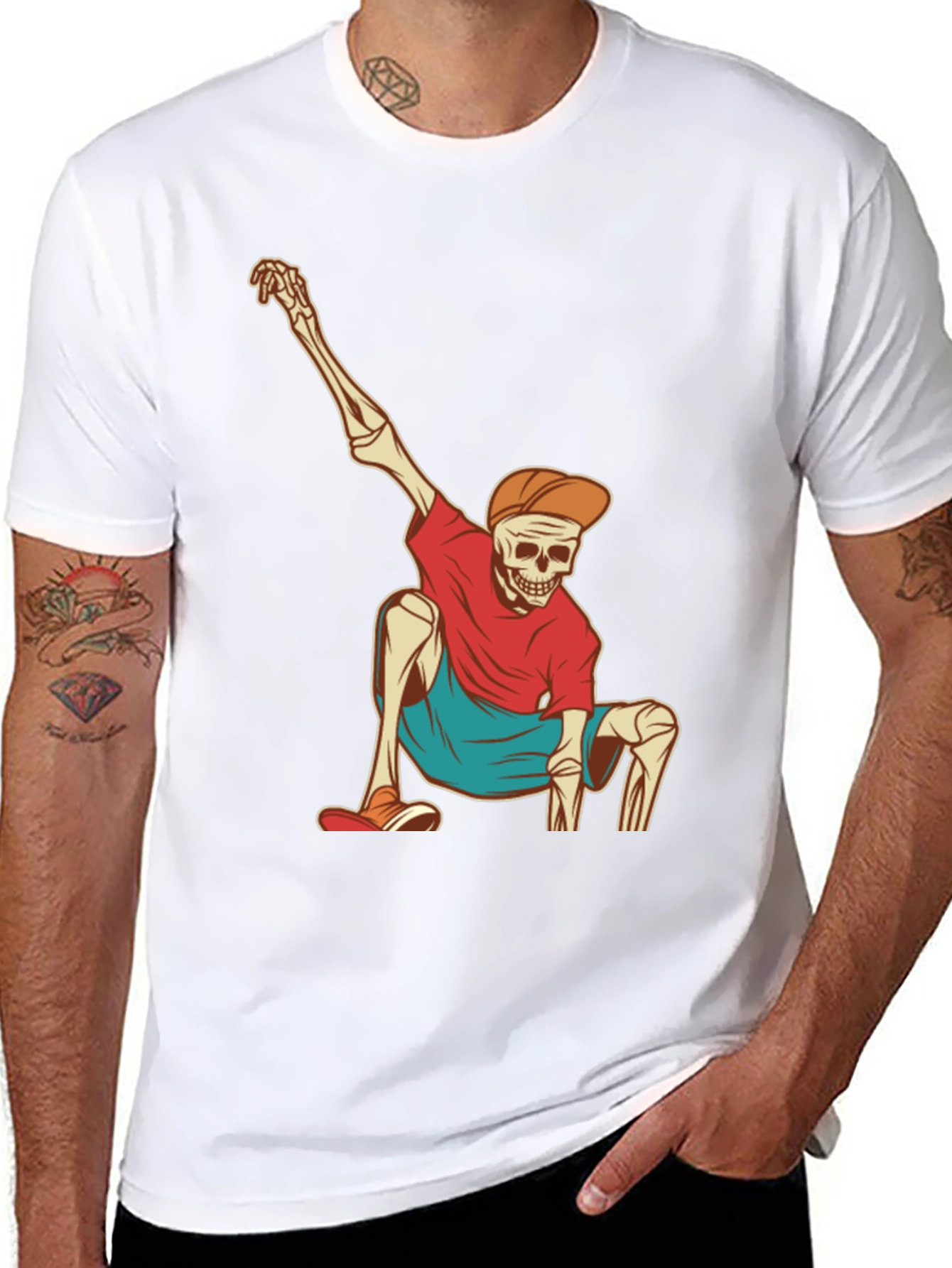 Skeleton Dab T-Shirt: Cool Graphic Tee