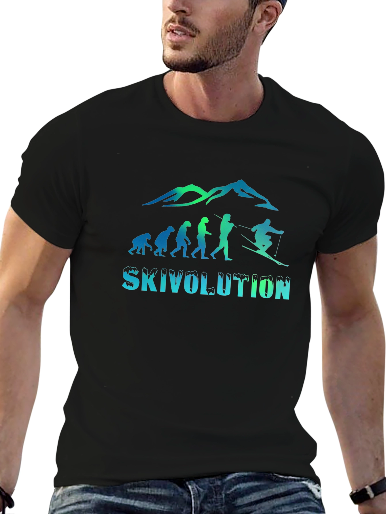 Skivolution Evolution Black T-Shirt